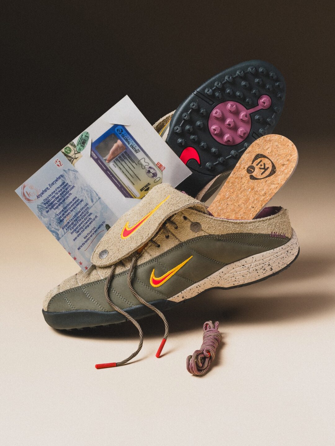 【2026年 5/28 発売】KIDS OF IMMIGRANTS x NIKE T90 Mule “Khaki/Velvet Brown” (ナイキ トータル 90 ミュール) [IH4422-200/IH4422-201]