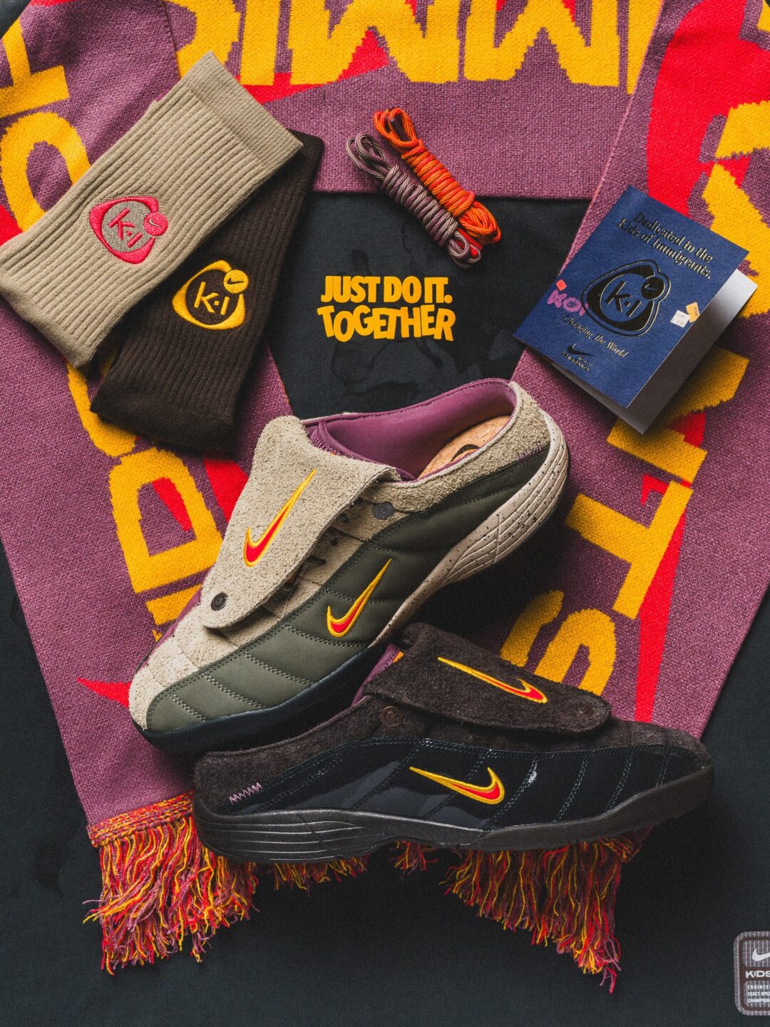 【2026年 5/28 発売】KIDS OF IMMIGRANTS x NIKE T90 Mule “Khaki/Velvet Brown” (ナイキ トータル 90 ミュール) [IH4422-200/IH4422-201]
