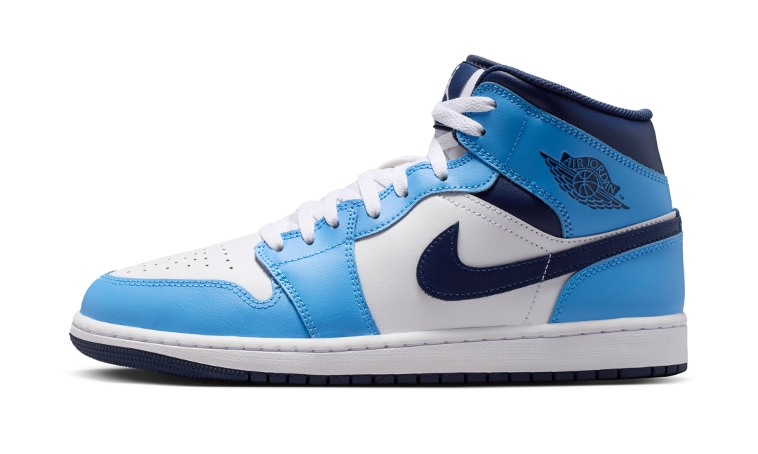 【2026年 4/13 発売】NIKE AIR JORDAN 1 MID “University Blue/White” (ナイキ エア ジョーダン ミッド “ユニバーシティブルー/ホワイト”) [DQ8426-405]