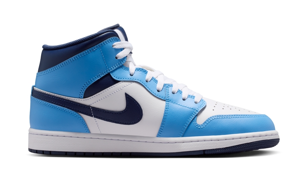 【2026年 4/13 発売】NIKE AIR JORDAN 1 MID “University Blue/White” (ナイキ エア ジョーダン ミッド “ユニバーシティブルー/ホワイト”) [DQ8426-405]