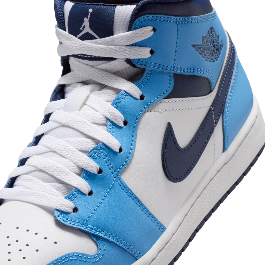 【2026年 4/13 発売】NIKE AIR JORDAN 1 MID “University Blue/White” (ナイキ エア ジョーダン ミッド “ユニバーシティブルー/ホワイト”) [DQ8426-405]