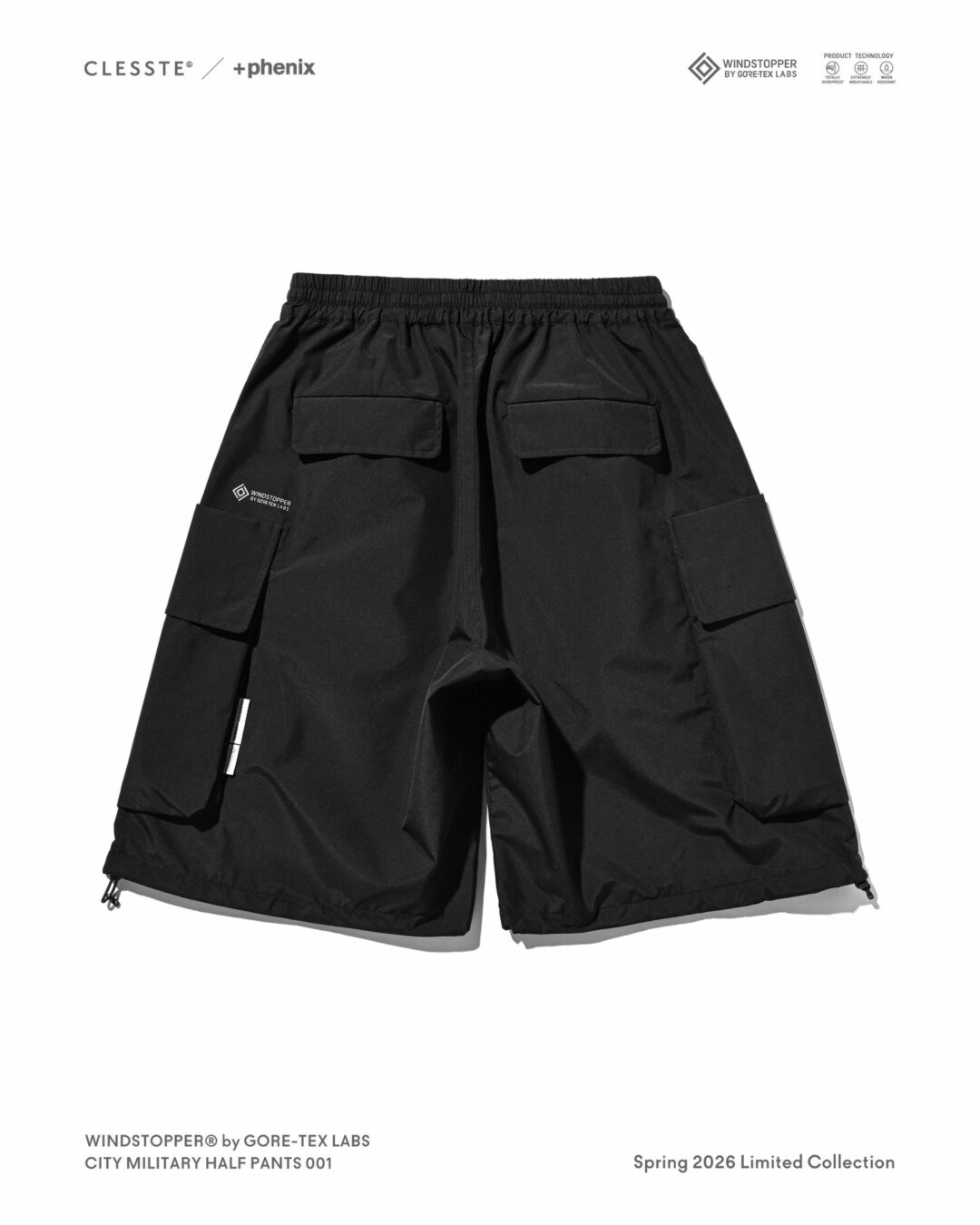 CLESSTE × Plus Phenix 2026 SS 別注 “WINDSTOPPER by GORE-TEX LABS CITY MILITARY HALF PANTS 001”が4/15 発売 (クレスト プラスフェニックス ゴアテックス ウィンドストッパー パンツ)