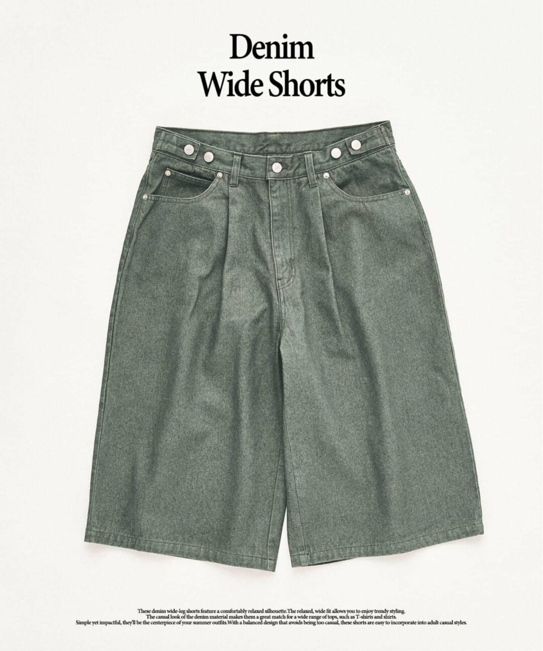 417 EDIFICE 2026 SS “デニムワイドショーツ”が発売 (エディフィス)