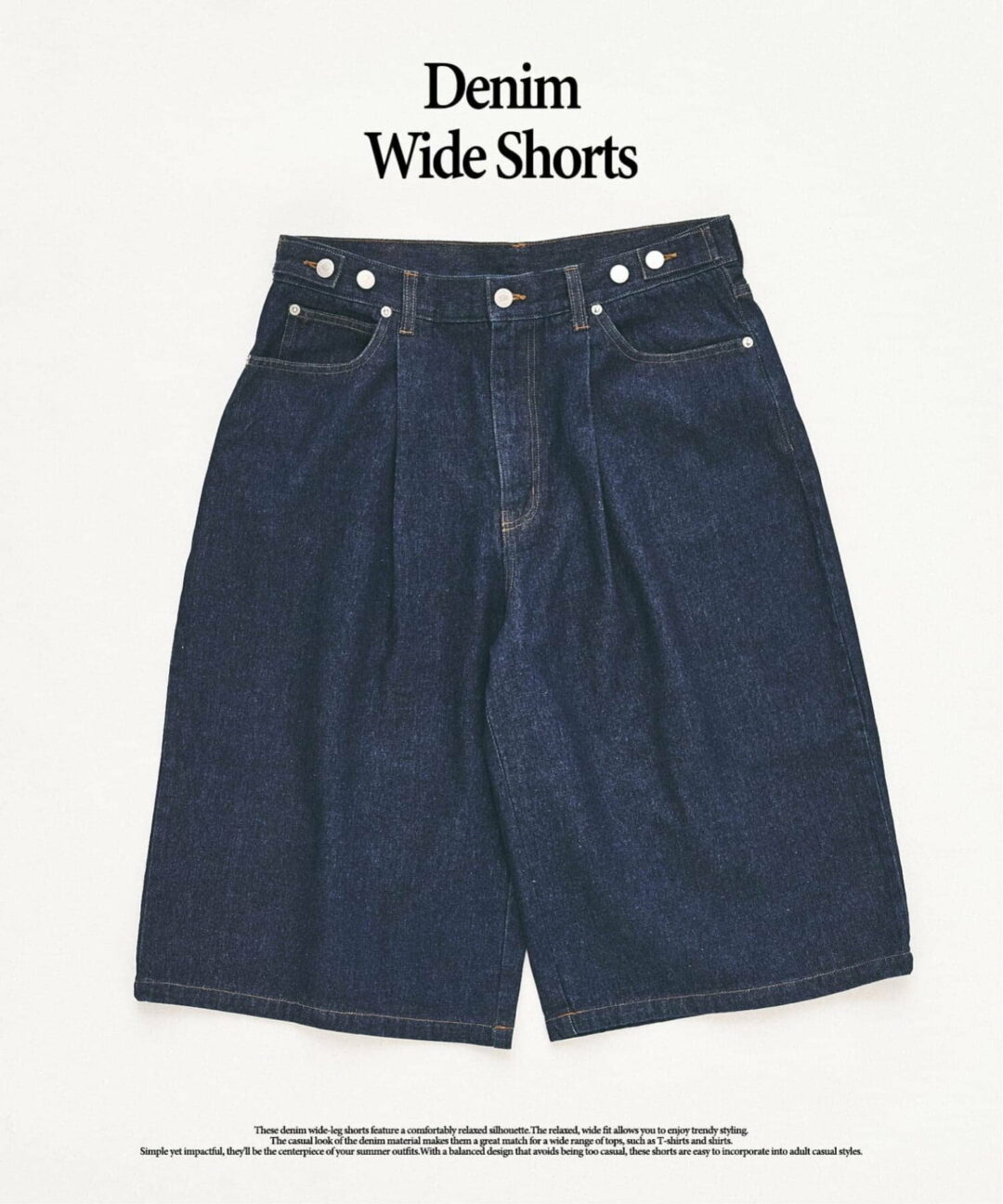 417 EDIFICE 2026 SS “デニムワイドショーツ”が発売 (エディフィス)