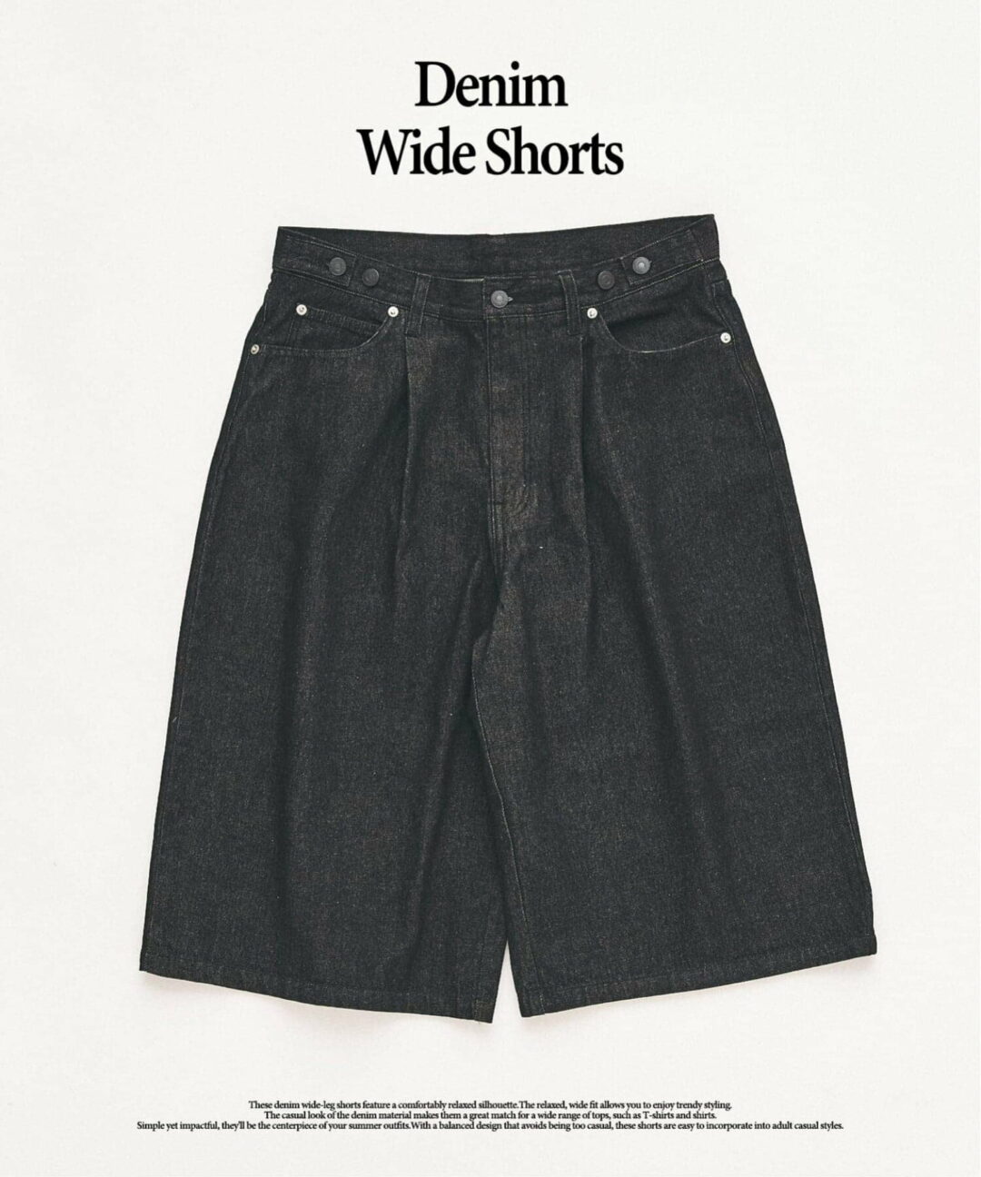 417 EDIFICE 2026 SS “デニムワイドショーツ”が発売 (エディフィス)