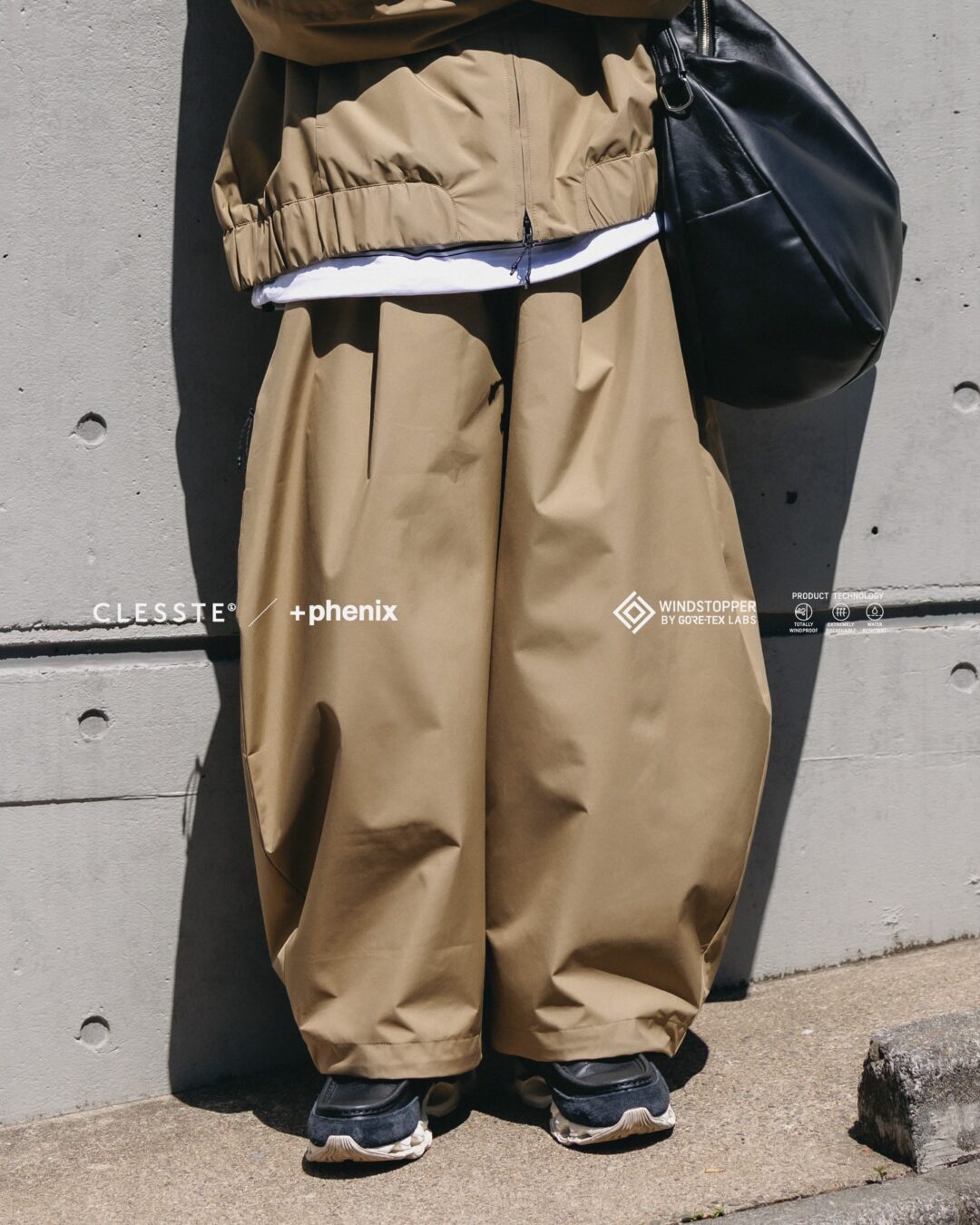 CLESSTE × Plus Phenix 2026 SS 別注 “WINDSTOPPER by GORE-TEX LABS CITY MASSIVE UTILITY PANTS”が4/22 発売 (クレスト プラスフェニックス ゴアテックス ウィンドストッパー パンツ)