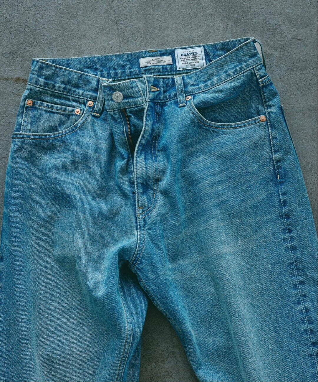 JOURNAL STANDARD relume 2026 SS から「オーバーダイ加工」で深みを持たせた「クラフトデニムコレクション」が5月中旬 発売 (ジャーナルスタンダード)