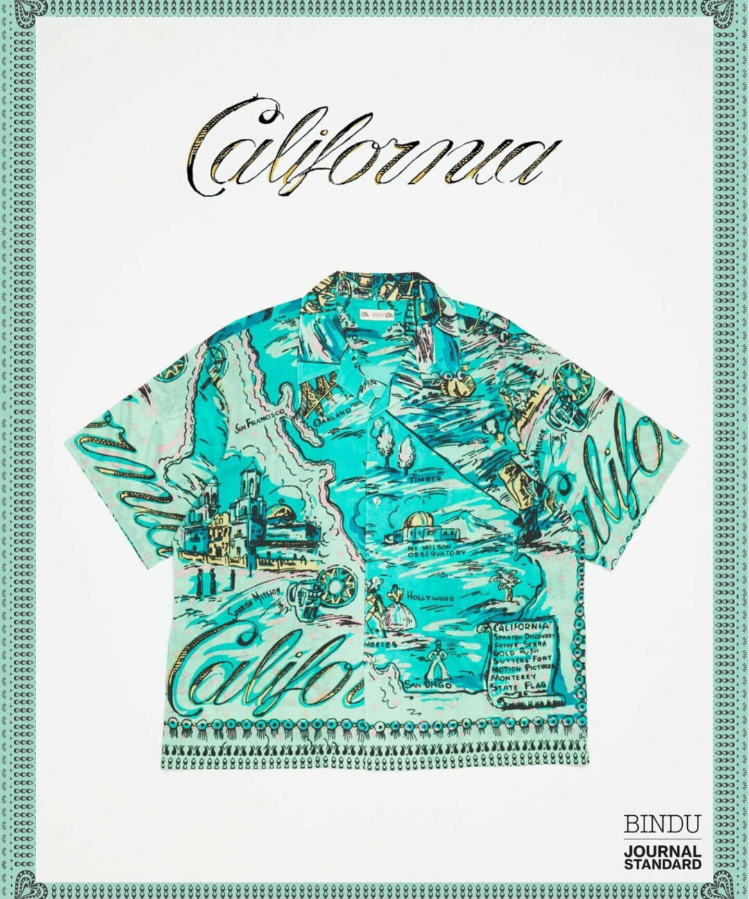 JOURNAL STANDARD × BINDU 2026 SS 別注 “インディアン コットン パターン 半袖 シャツ”が4月下旬 発売 (ジャーナルスタンダード ビンドゥー)