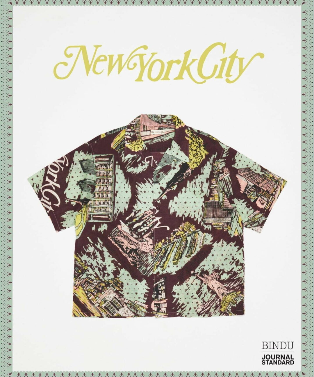 JOURNAL STANDARD × BINDU 2026 SS 別注 “インディアン コットン パターン 半袖 シャツ”が4月下旬 発売 (ジャーナルスタンダード ビンドゥー)