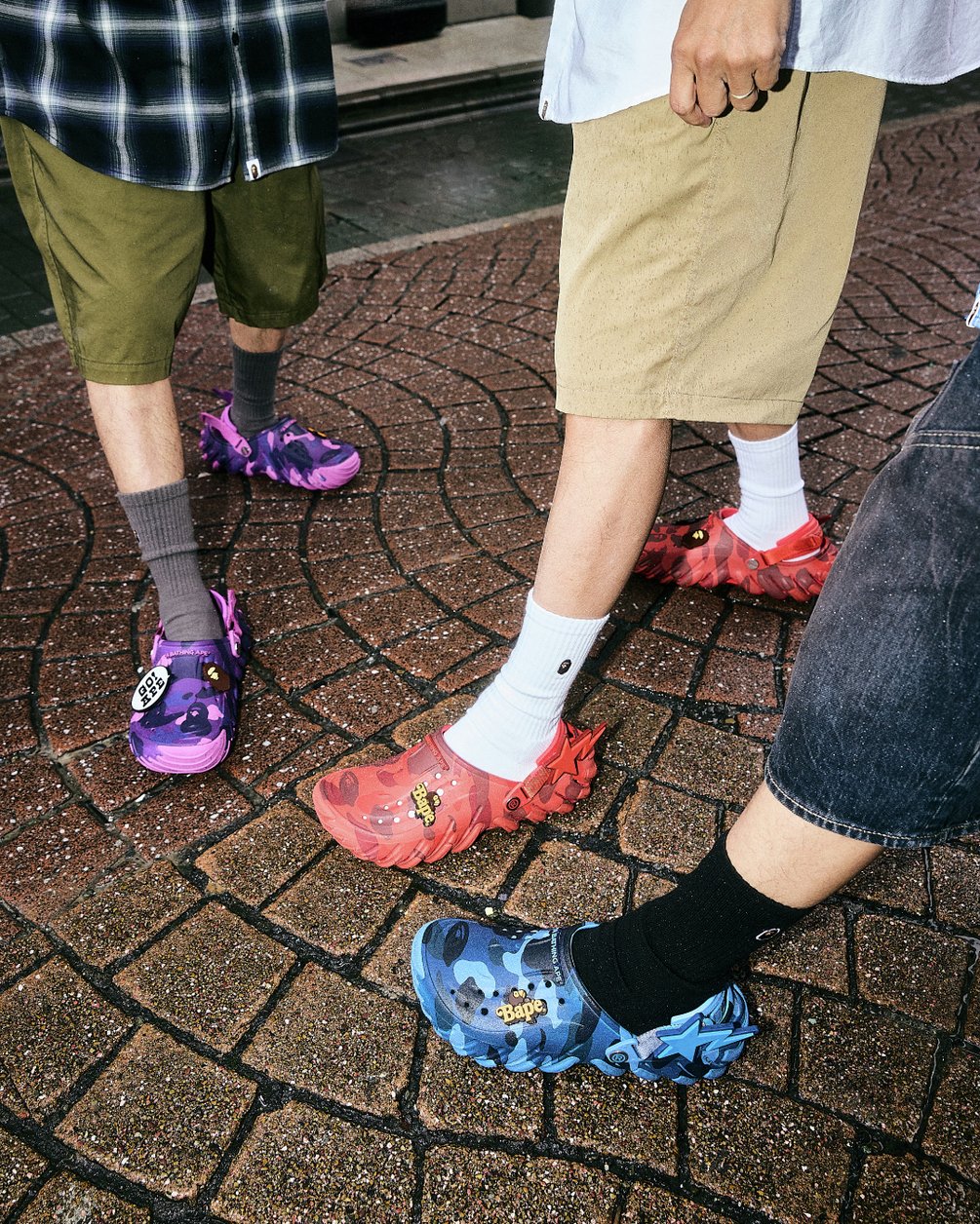 A BATHING APE × Crocs 2026 SS が5/9 発売 (ア ベイシング エイプ クロックス)