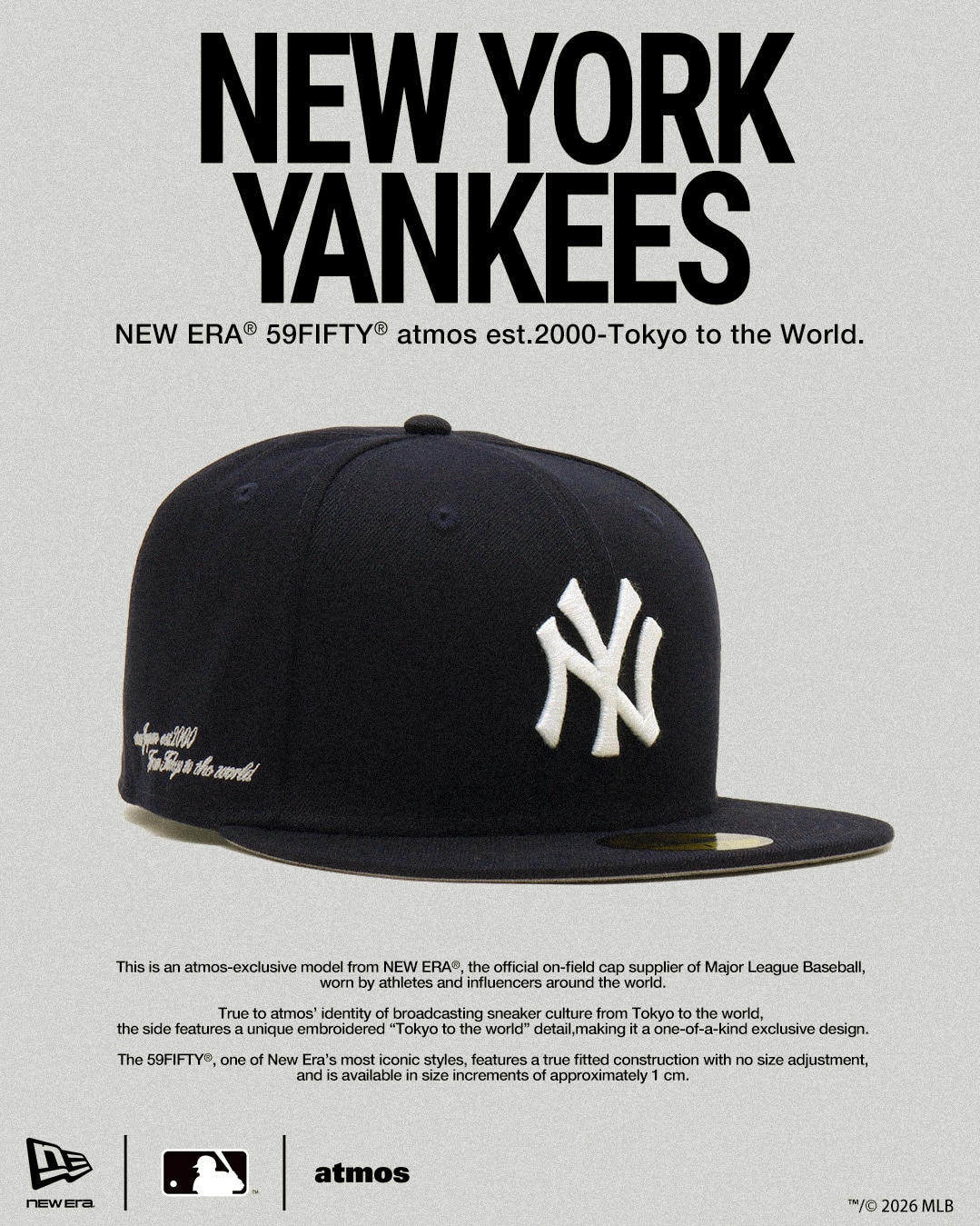 atmos × New Era 59FIFTY “MLB Collection”が2026年 5/9 発売 (アトモス ニューエラ エムエルビー)