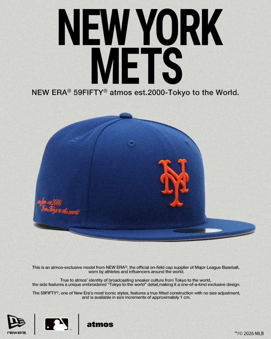 atmos × New Era 59FIFTY “MLB Collection”が2026年 5/9 発売 (アトモス ニューエラ エムエルビー)