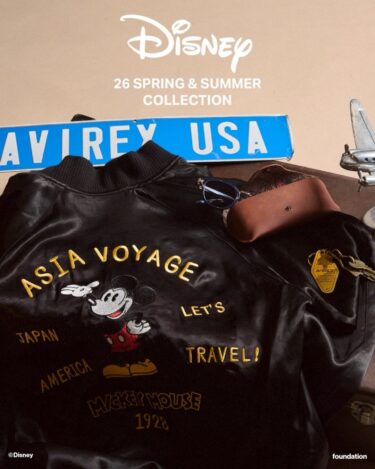AVIREX × Disney 2026 SS COLLECTION "ASIA VOYAGE"が4/25 発売 (アヴィレックス ディズニー "アジアヴォヤージュ")