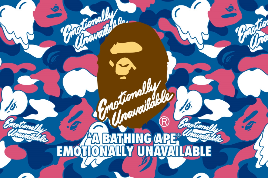 A BATHING APE × EMOTIONALLY UNAVAILABLE 2026 SS コラボが4/25 発売 (ア ベイシング エイプ エモーショナリー アンアベイラブル)