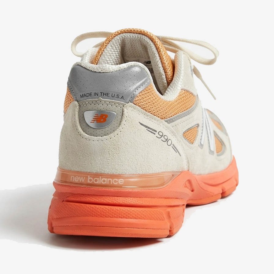 【2026年 発売予定】New Balance U990v4 MO4 “Moonbeam/Tangerine Heat/Dried Orange” Made in USA (ニューバランス) [U990MO4]
