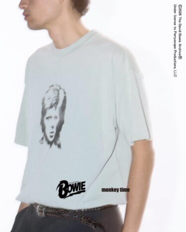 デヴィッド・ボウイ × monkey time コラボプリント Tシャツが2026年 4/9 発売 (DAVID BOWIE モンキータイム)