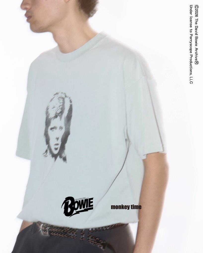 デヴィッド・ボウイ × monkey time コラボプリント Tシャツが2026年 4/9 発売 (DAVID BOWIE モンキータイム)