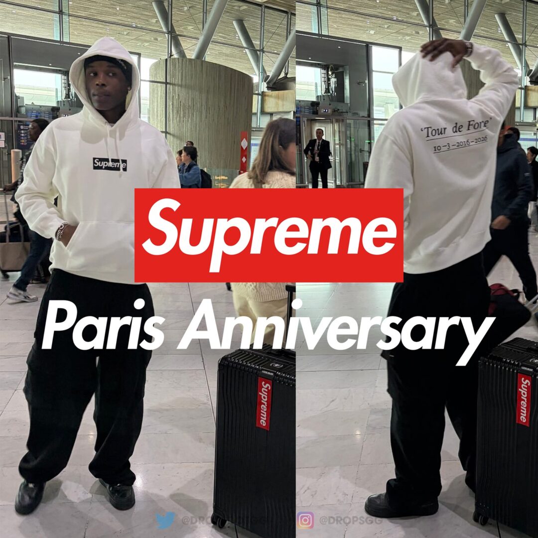 SUPREME PARIS オープン10周年記念 BOX LOGO HOODIEが発売予定