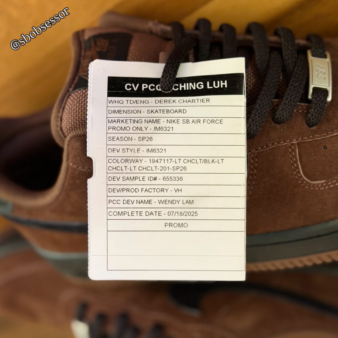 【2026年 発売予定】NIKE SB AIR FORCE 1 LOW “Light Chocolate/Black” (ナイキ SB エア フォース 1 ロー “ライトチョコレート/ブラック”) [HM8517-201]
