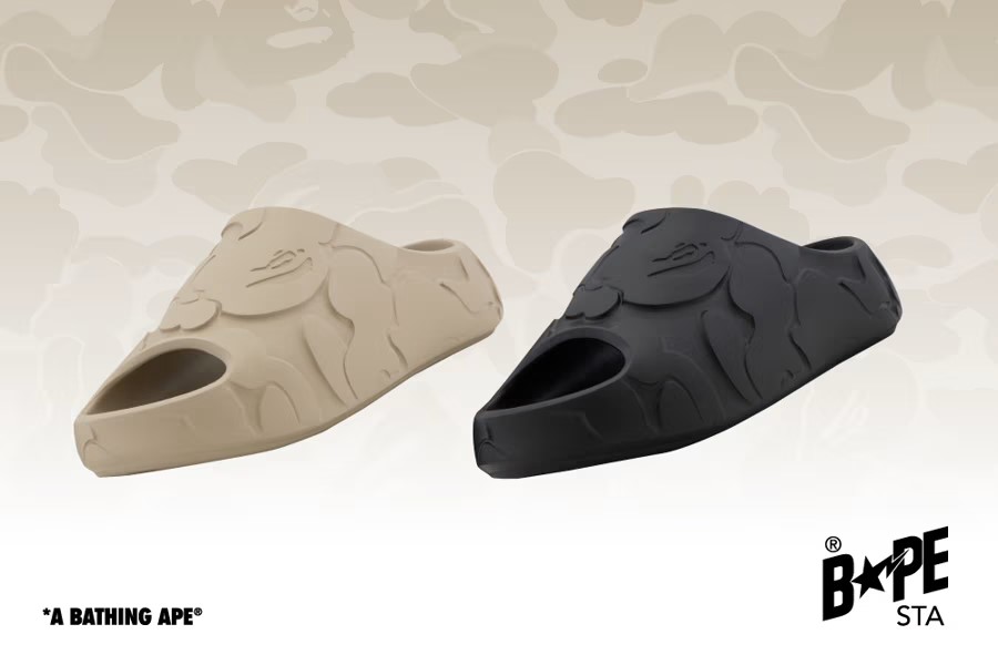A BATHING APE 2026 SS “BAPE SLIDE”が2026年 5/29 12:00 & 5/30 発売 (ア ベイシング エイプ "ベイプ スライド")