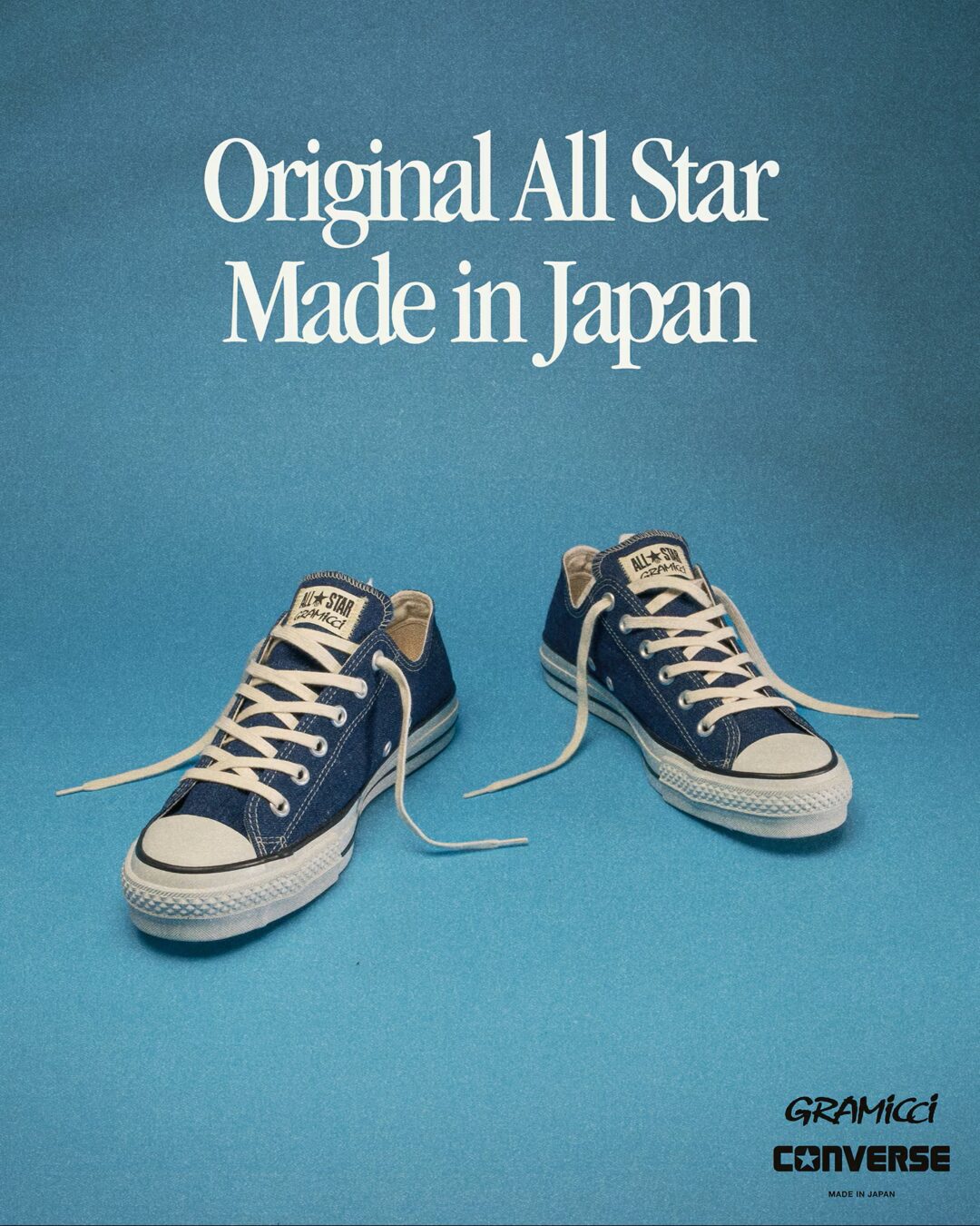 【2026年 5/14 発売】Gramicci × CONVERSE ALL STAR J HEMP DENIM OX “Navy” (グラミチ コンバース オールスター ヘンプ デニム "ネイビー") [31317930]