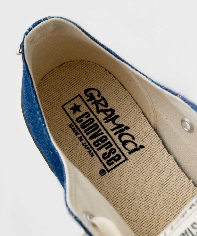 【2026年 5/14 発売】Gramicci × CONVERSE ALL STAR J HEMP DENIM OX “Navy” (グラミチ コンバース オールスター ヘンプ デニム “ネイビー”) [31317930]