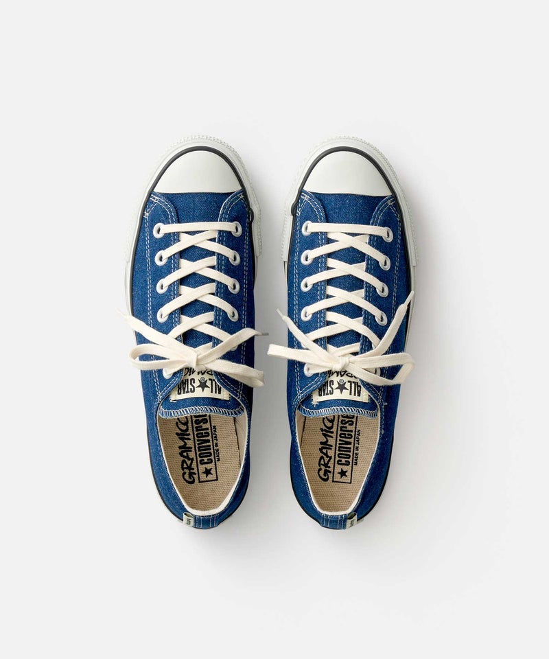 【2026年 5/14 発売】Gramicci × CONVERSE ALL STAR J HEMP DENIM OX “Navy” (グラミチ コンバース オールスター ヘンプ デニム “ネイビー”) [31317930]
