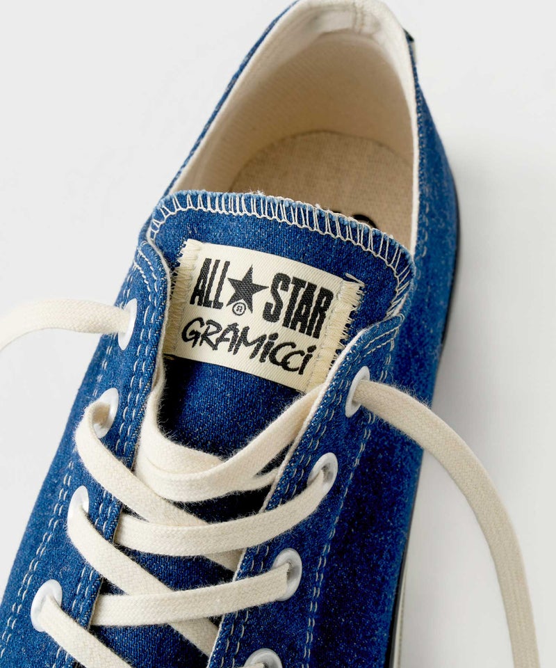 【2026年 5/14 発売】Gramicci × CONVERSE ALL STAR J HEMP DENIM OX “Navy” (グラミチ コンバース オールスター ヘンプ デニム “ネイビー”) [31317930]
