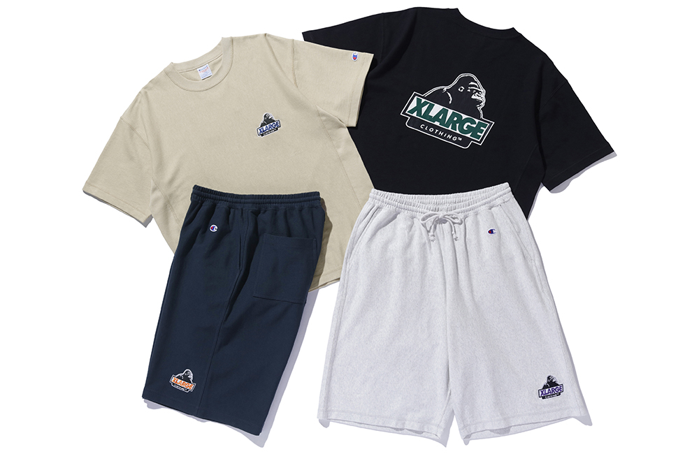 XLARGE × Champion 2026 SS “S/S TEE & SHORT PANTS"が5/15 発売 ​(エクストララージ チャンピオン)