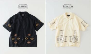 JOURNAL STANDARD relume × PENDLETON 2026 SS 別注 ”カットワーク” 刺繍 オープンカラーシャツが7月上旬 発売 (ジャーナルスタンダード ペンドルトン)