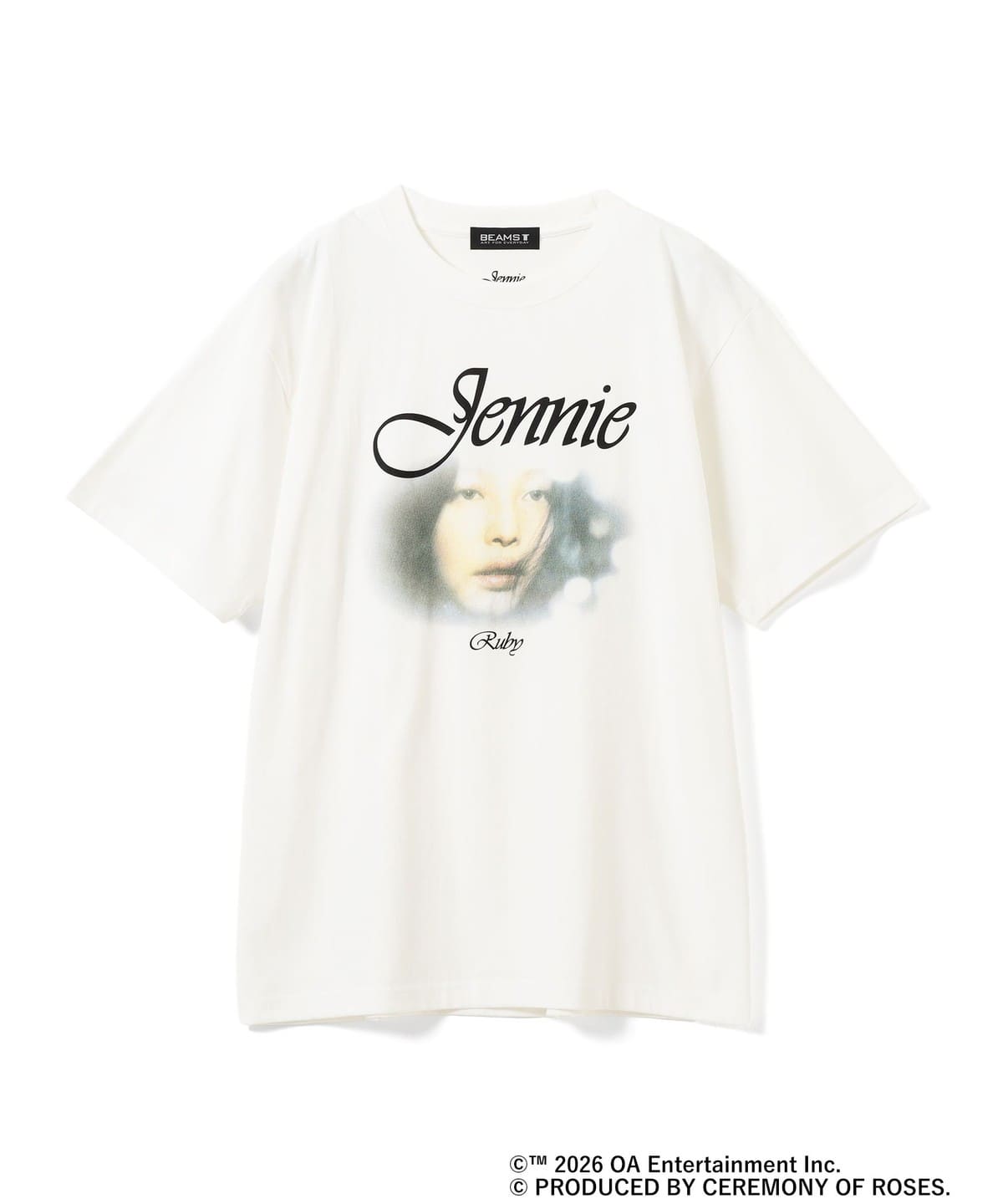 BLACKPINK JENNIE をフィーチャーしたヴィンテージライク フォトTeeが発売 (ブラックピンク ジェニー BEAMS T ビームス)