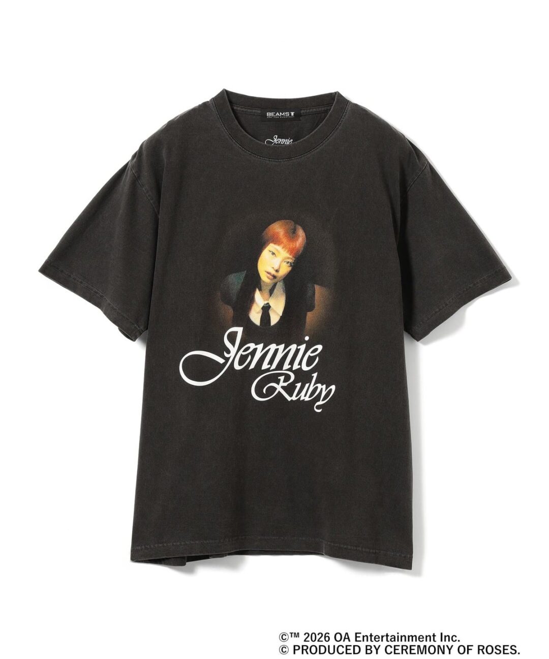 BLACKPINK JENNIE をフィーチャーしたヴィンテージライク フォトTeeが発売 (ブラックピンク ジェニー BEAMS T ビームス)
