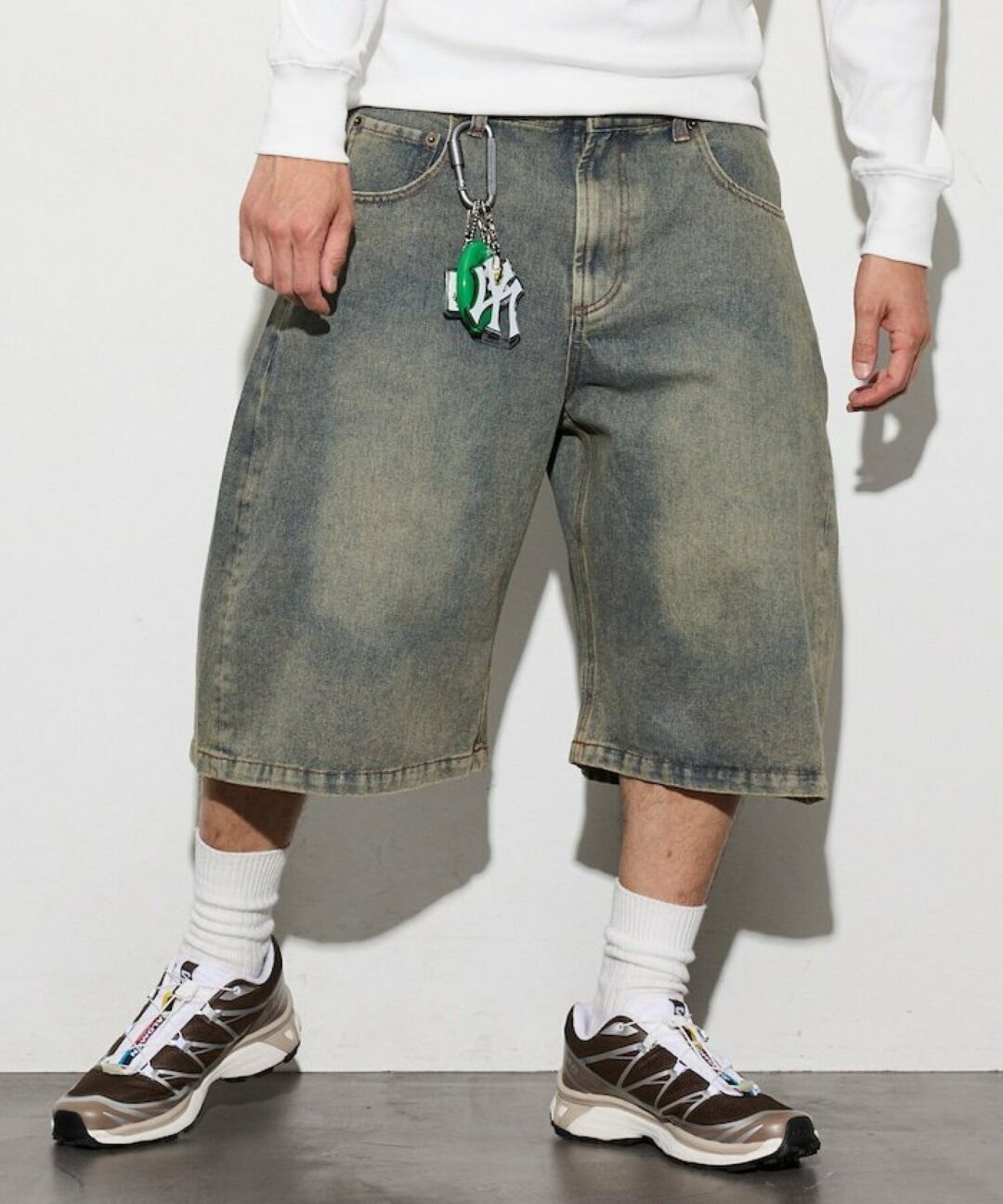 FREAK’S STORE 2026 SS “ワイドシルエット ヴィンテージ加工 クロップド カーブ デニム ショートパンツ”が発売 (フリークスストア)