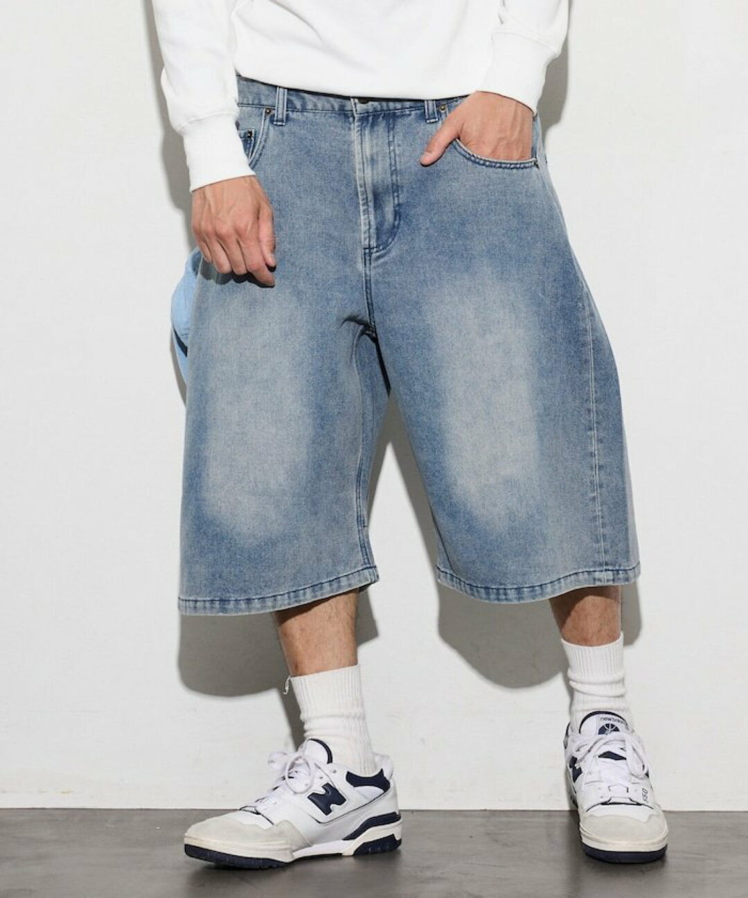 FREAK’S STORE 2026 SS “ワイドシルエット ヴィンテージ加工 クロップド カーブ デニム ショートパンツ”が発売 (フリークスストア)