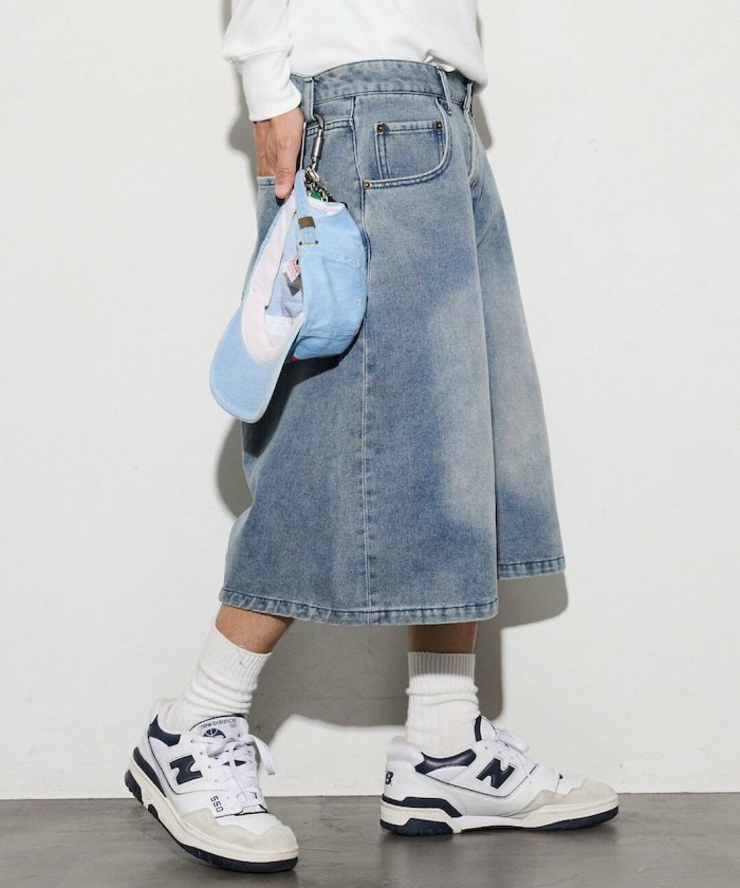 FREAK’S STORE 2026 SS “ワイドシルエット ヴィンテージ加工 クロップド カーブ デニム ショートパンツ”が発売 (フリークスストア)