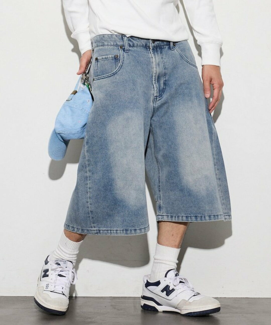 FREAK’S STORE 2026 SS “ワイドシルエット ヴィンテージ加工 クロップド カーブ デニム ショートパンツ”が発売 (フリークスストア)