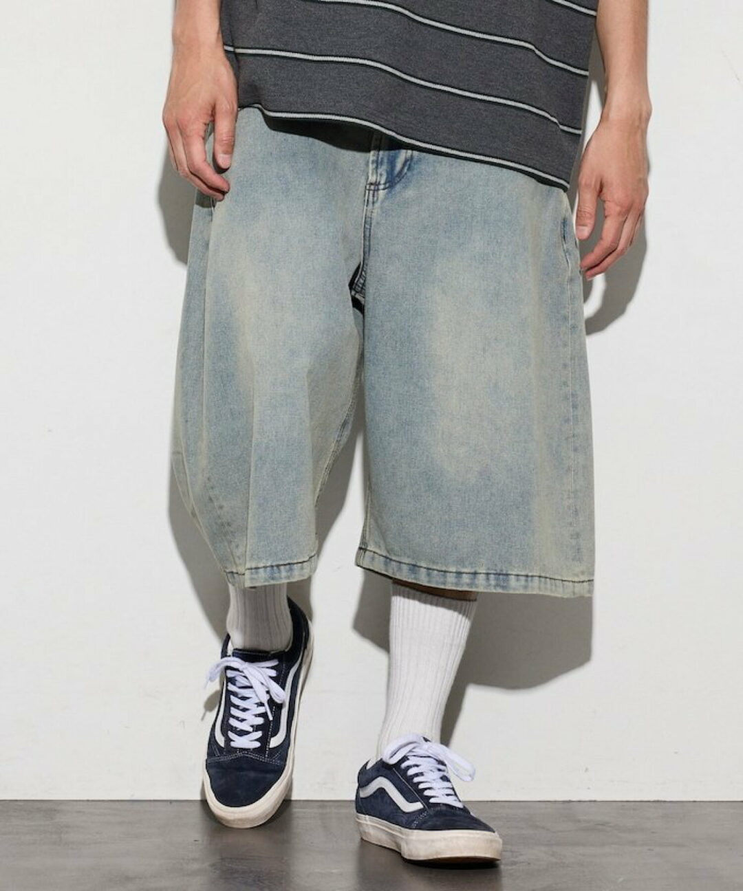 FREAK’S STORE 2026 SS “ワイドシルエット ヴィンテージ加工 クロップド カーブ デニム ショートパンツ”が発売 (フリークスストア)