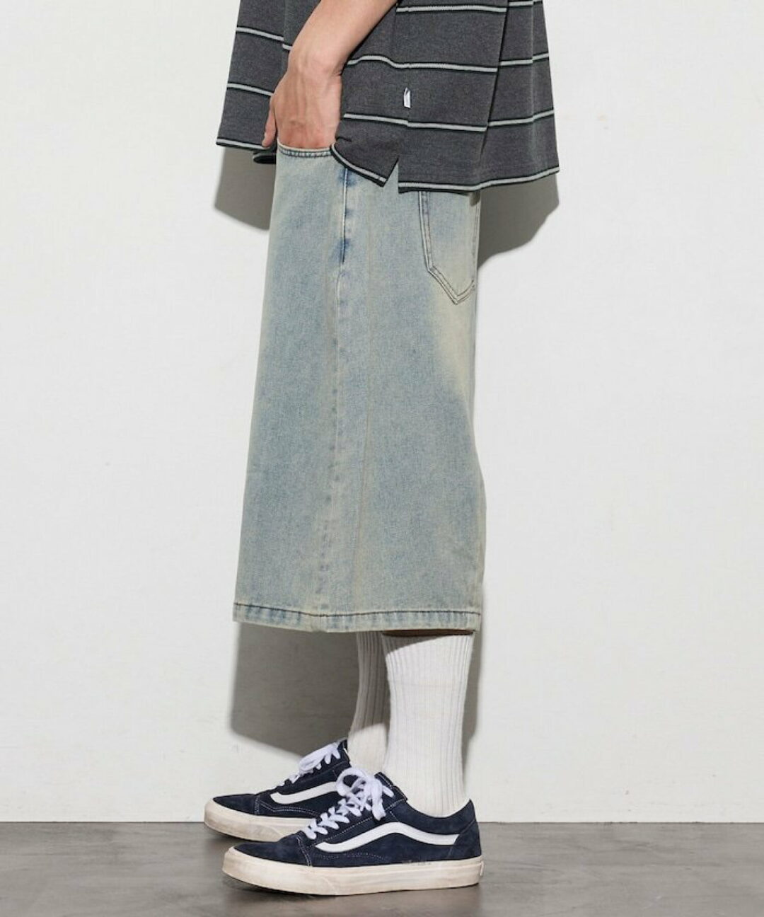 FREAK’S STORE 2026 SS “ワイドシルエット ヴィンテージ加工 クロップド カーブ デニム ショートパンツ”が発売 (フリークスストア)