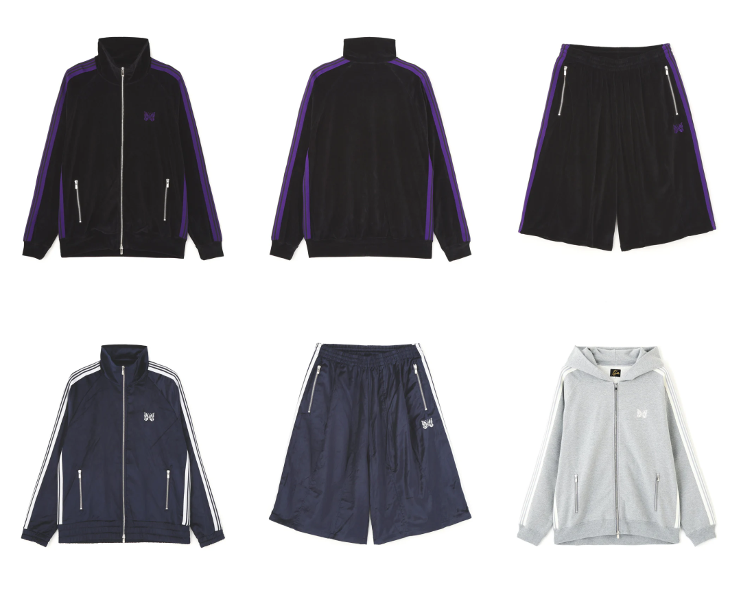 ベロア素材を使用した NEEDLES × LHP 2026 SS 別注 “TRACK JACKET & TRACK SHORTS & ZIP TRACK HOODY - C/PE VELOUR”が6月中旬 発売 (ニードルズ エルエイチピー)