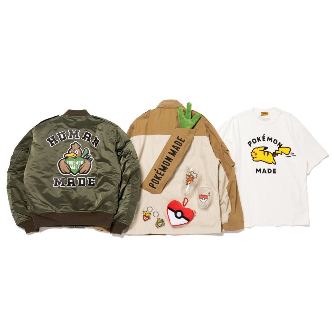 HUMAN MADE x ポケモン コラボアイテム第2弾が2026年5/23 & 5/24 発売 (ヒューマンメイド Pokemon)