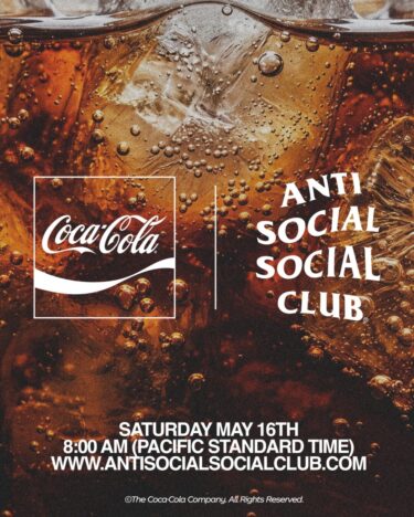 Coca-Cola × Anti Social Social Club 2026 “Summer Capsule”が5/16 & 5/17 発売 (コカコーラ ソーシャル ソーシャル クラブ)