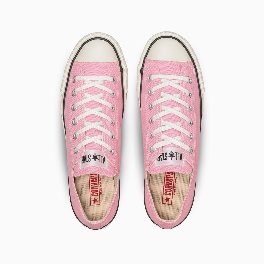 【2026年 5/15 発売】クラシックな”フォンダンピンク”のキャンバスをアッパーに採用 CONVERSE CANVAS ALL STAR J OX/HI “Fondan Pink” (コンバース キャンバス オールスター) [31318300/31318310]