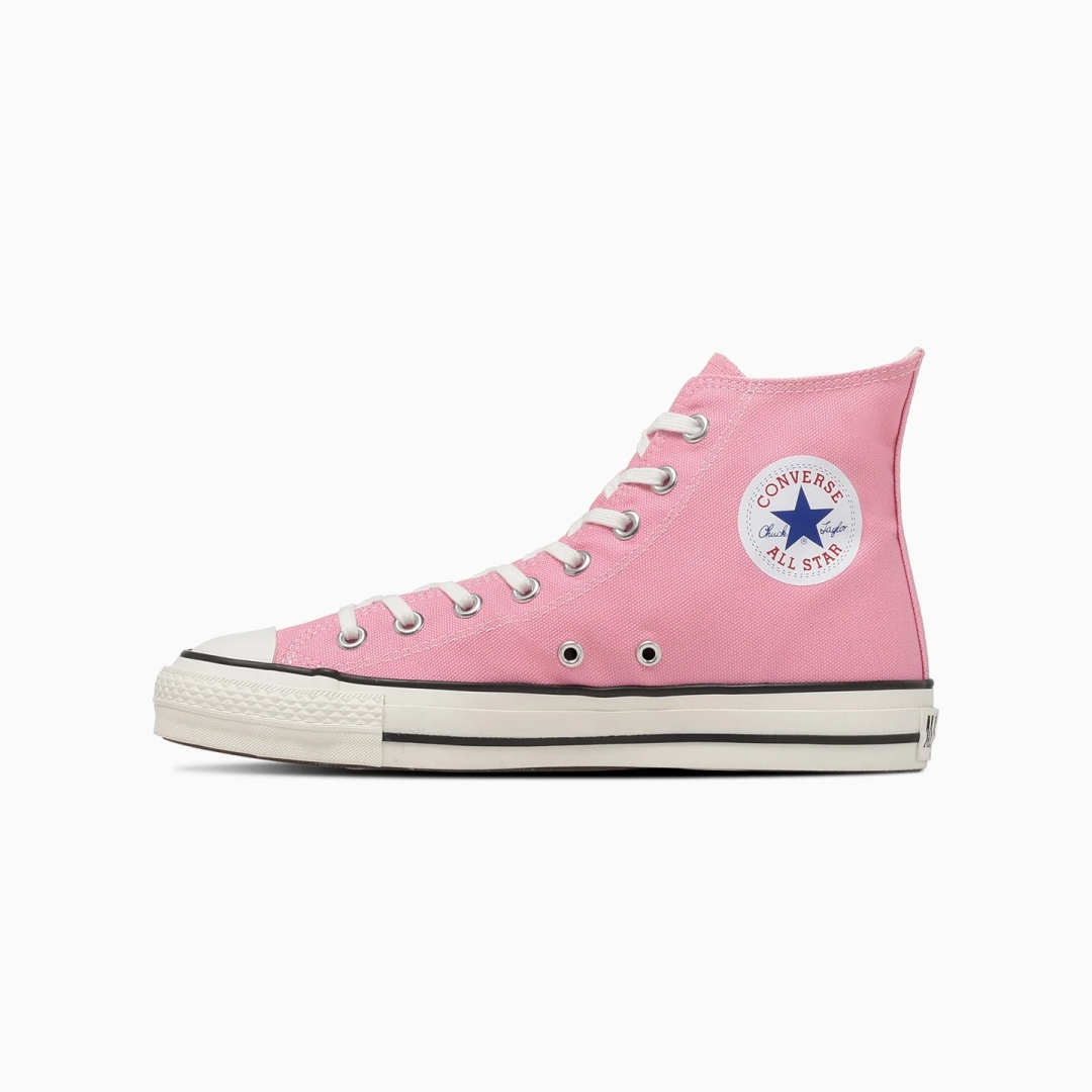 【2026年 5/15 発売】クラシックな”フォンダンピンク”のキャンバスをアッパーに採用 CONVERSE CANVAS ALL STAR J OX/HI “Fondan Pink” (コンバース キャンバス オールスター) [31318300/31318310]
