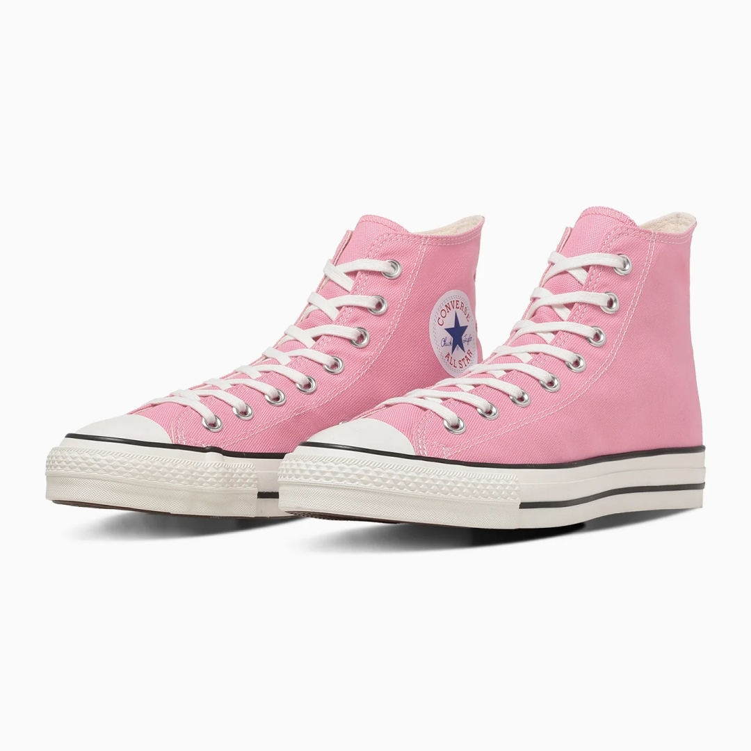 【2026年 5/15 発売】クラシックな”フォンダンピンク”のキャンバスをアッパーに採用 CONVERSE CANVAS ALL STAR J OX/HI “Fondan Pink” (コンバース キャンバス オールスター) [31318300/31318310]