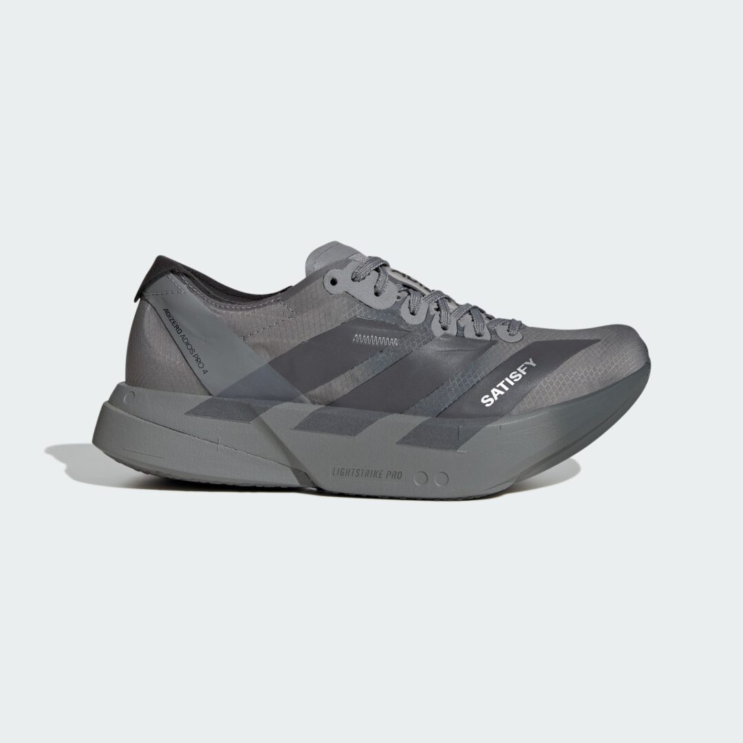 【2026年 5/25 発売】SATISFY × adidas ADIZERO ADIOS PRO 4 (アディダス サティスファイ アディゼロ アディオス プロ) [KH8439/KH8441/KH8442]