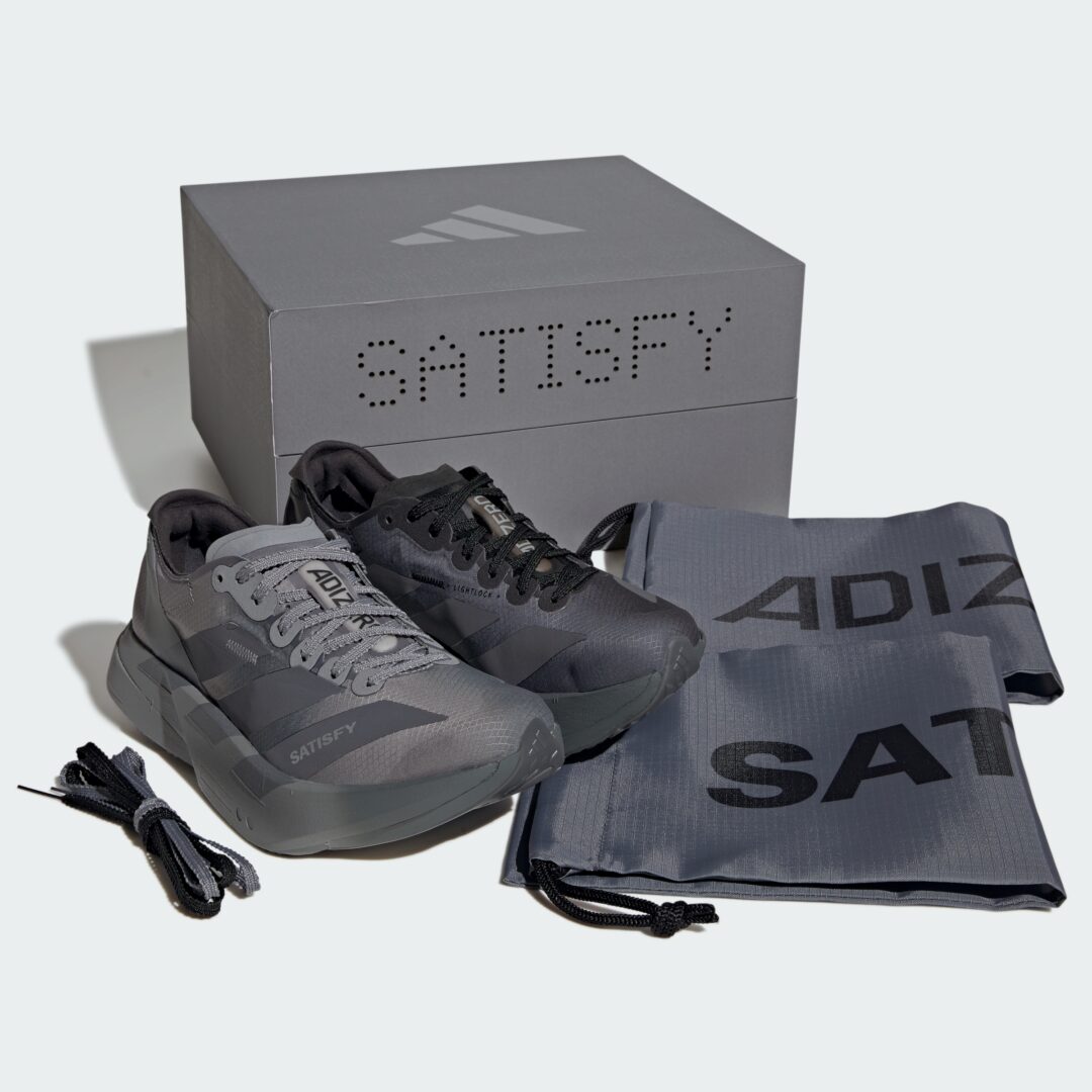 【2026年 5/25 発売】SATISFY × adidas ADIZERO ADIOS PRO 4 (アディダス サティスファイ アディゼロ アディオス プロ) [KH8439/KH8441/KH8442]