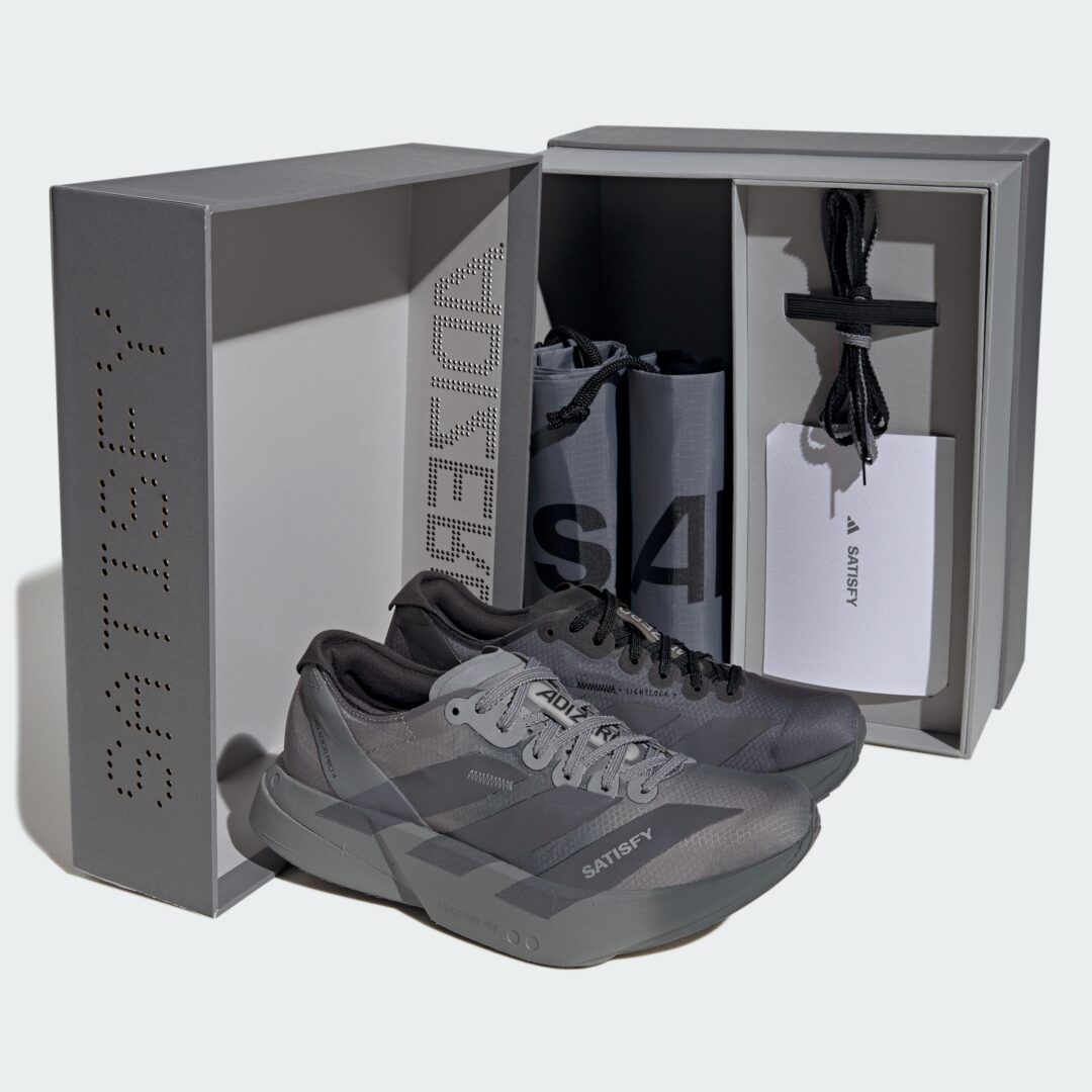 【2026年 5/25 発売】SATISFY × adidas ADIZERO ADIOS PRO 4 (アディダス サティスファイ アディゼロ アディオス プロ) [KH8439/KH8441/KH8442]