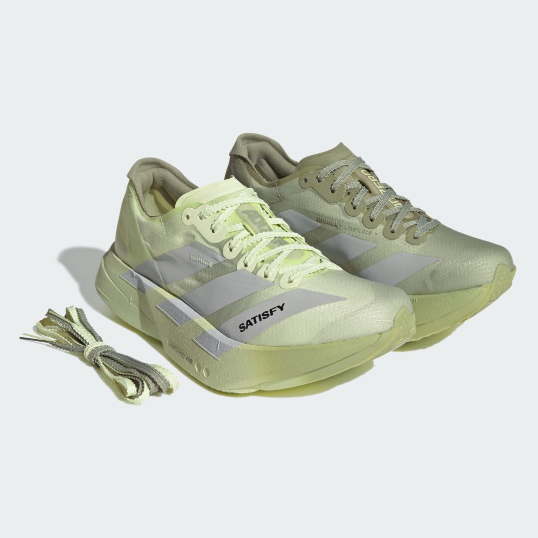 【2026年 5/25 発売】SATISFY × adidas ADIZERO ADIOS PRO 4 (アディダス サティスファイ アディゼロ アディオス プロ) [KH8439/KH8441/KH8442]