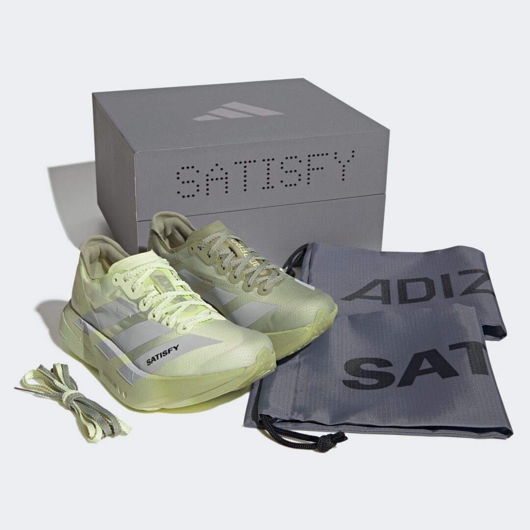 【2026年 5/25 発売】SATISFY × adidas ADIZERO ADIOS PRO 4 (アディダス サティスファイ アディゼロ アディオス プロ) [KH8439/KH8441/KH8442]