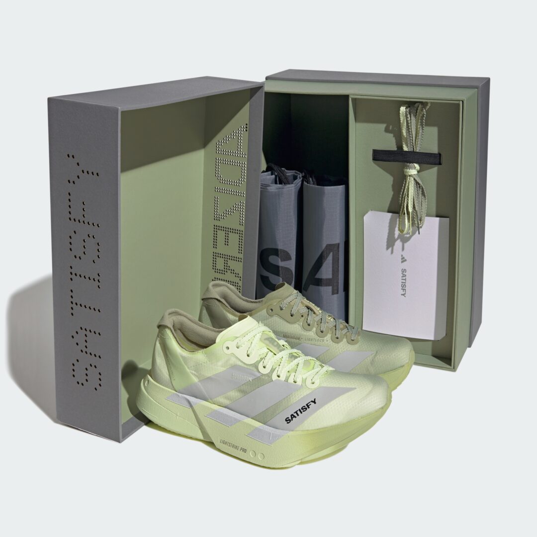 【2026年 5/25 発売】SATISFY × adidas ADIZERO ADIOS PRO 4 (アディダス サティスファイ アディゼロ アディオス プロ) [KH8439/KH8441/KH8442]
